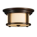 Elstead Merrill FE/MERRILL/F Bronze Flush Ceiling Light